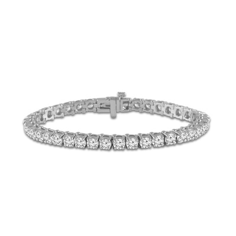 Diamond Bracelet 10 ct tw Round 14k White Gold