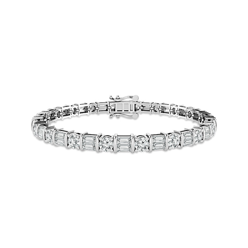 Diamond Bracelet 7 ct tw 14k White Gold