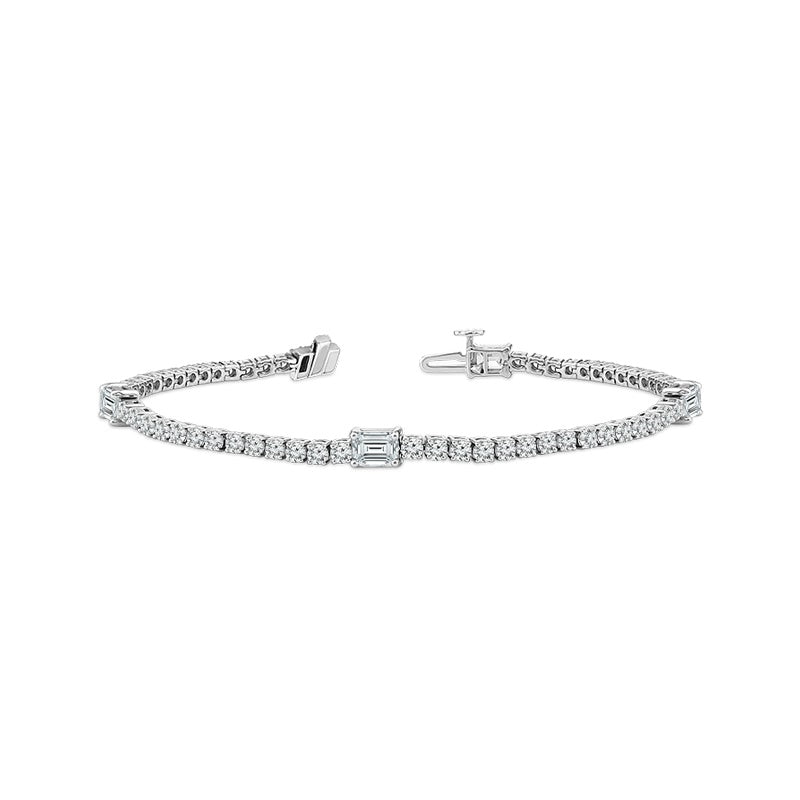 Diamond Bracelet 5.00 ct tw 14k White Gold