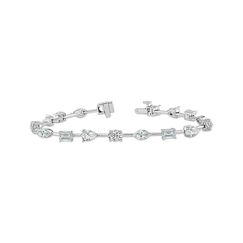 Diamond Bracelet 11.50 ct tw 14k White Gold