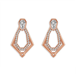 Diamond Fashion Earrings 1 ct tw 14k Rose Gold