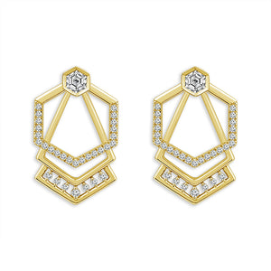 Diamond Fashion Earrings 1 ct tw 14k Yellow Gold