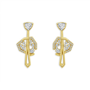 Diamond Fashion Earrings 1.50 ct tw 14k White Gold