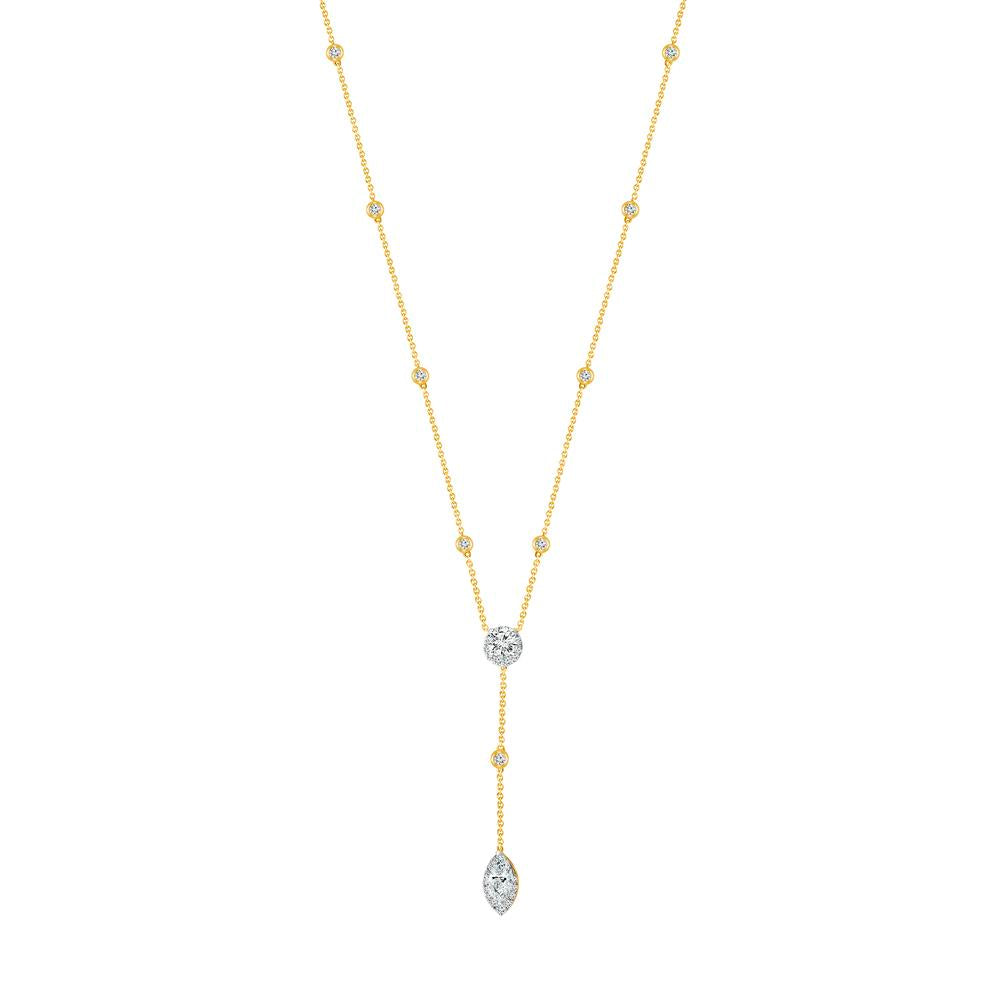 Diamond Fashion Necklace 1.75 ct tw 14k Yellow Gold