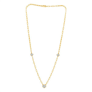 Diamond Fashion Necklace 2 ct tw 14k Yellow Gold