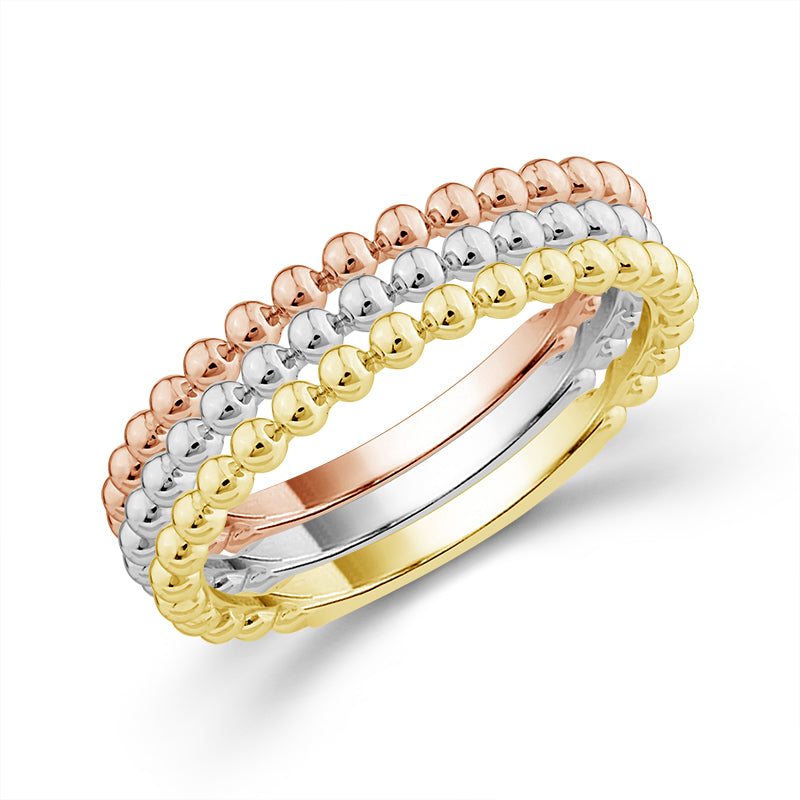 Tracer Band 14k White Gold+14k Yellow Gold+14k Rose Gold