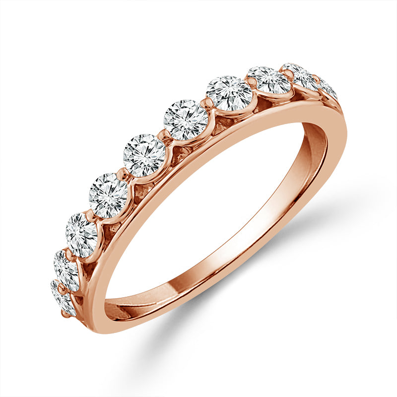 Diamond Band 0.9 ct tw 14k Rose Gold