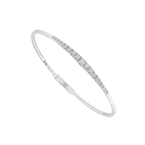 Diamond Bangle 0.9 ct tw 14k White Gold