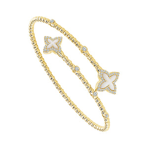 Diamond Bangle 0.40 ct tw 14k Yellow Gold