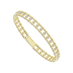 Diamond Bangle 0.90 ct tw 14k White Gold