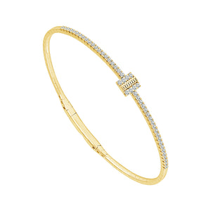 Diamond Bangle 0.50 ct tw 14k White Gold