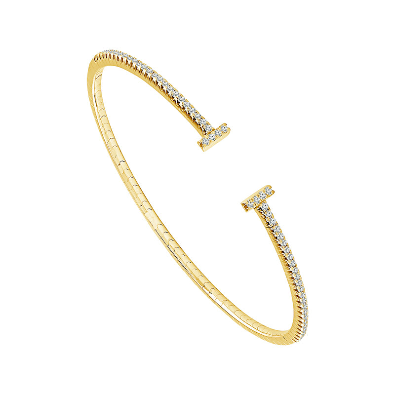 Diamond Bangle 0.50 ct tw 14k Yellow Gold