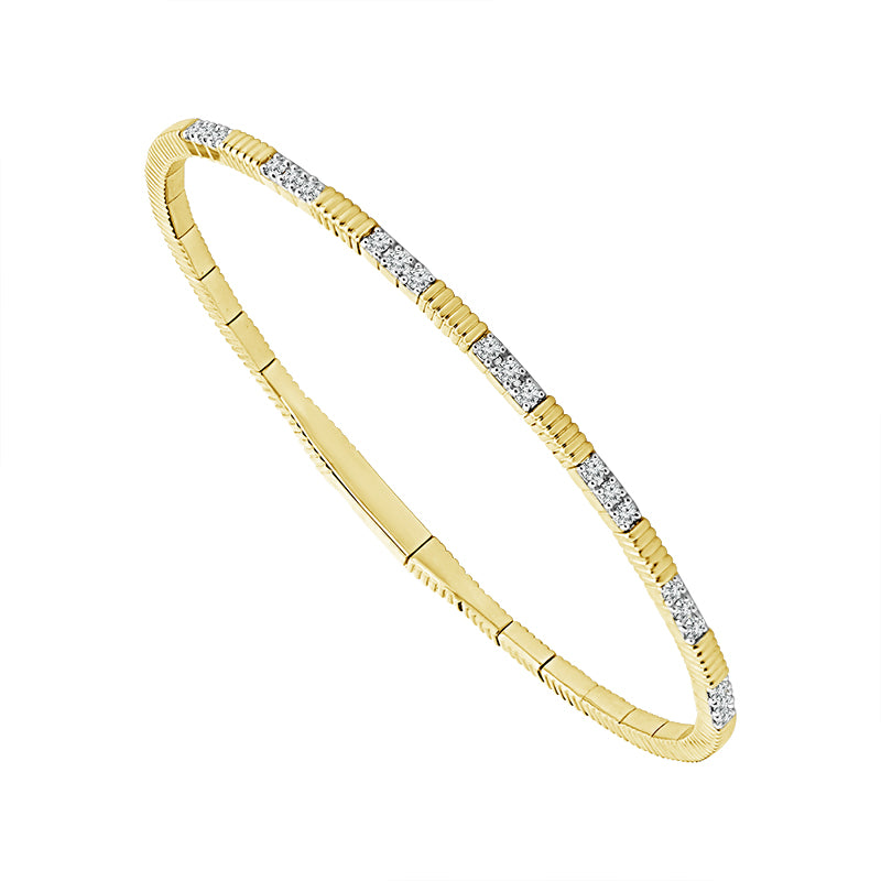 Diamond Bangle 0.40 ct tw 14k Yellow Gold