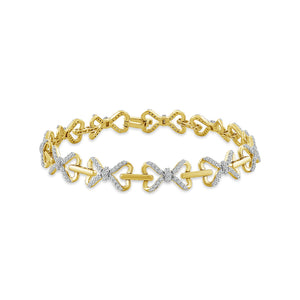 Diamond Fashion Bracelet 1 ct tw 10k Yellow Gold