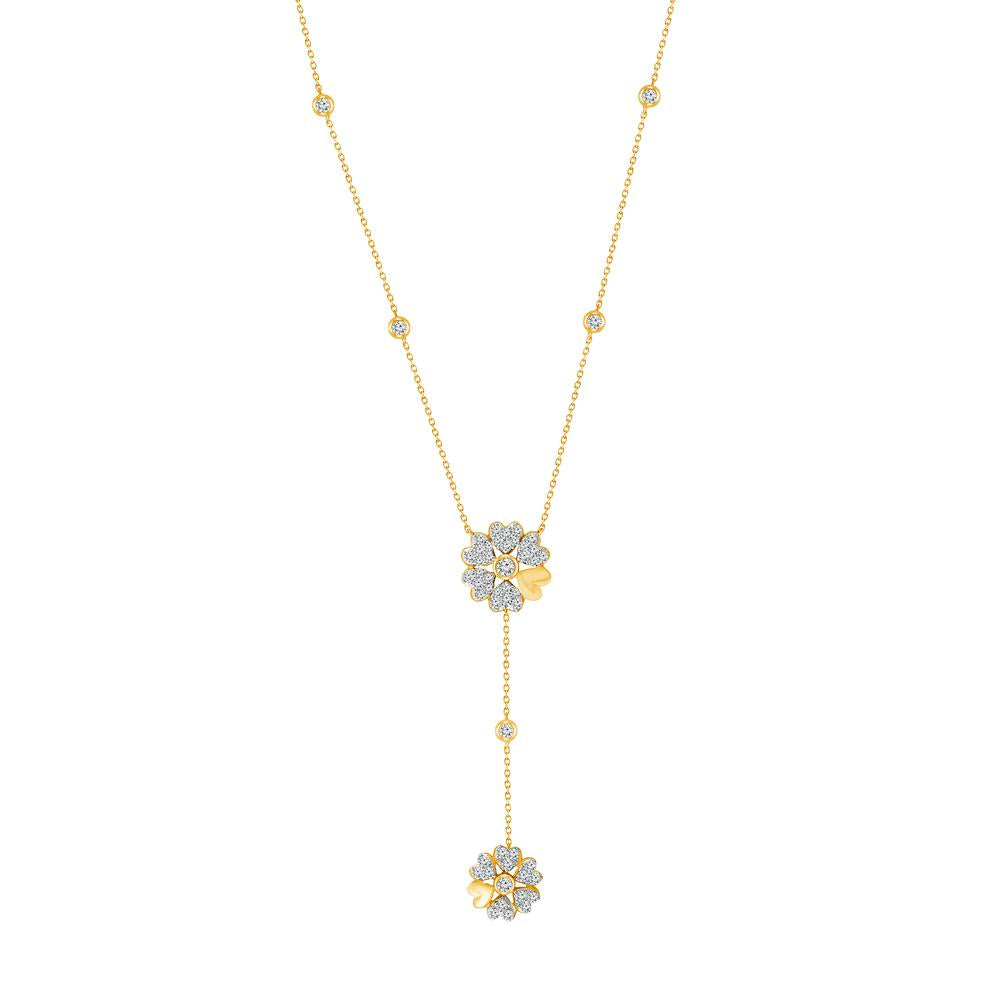 Diamond Necklace 0.63 ct tw 10k Yellow Gold