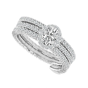 Diamond Fashion Ring 1.50 ct tw 14k White Gold