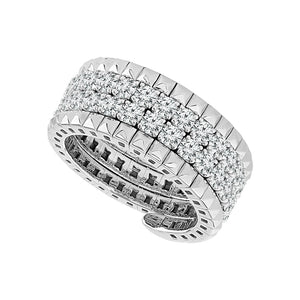 Diamond Band 2.5 ct tw 14k White Gold