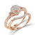 Diamond Bridal Set 0.33 ct tw 10k Rose Gold