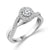 Diamond Engagement Ring 0.5 ct tw 14k White Gold