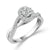 Diamond Engagement Ring 0.5 ct tw 14k White Gold