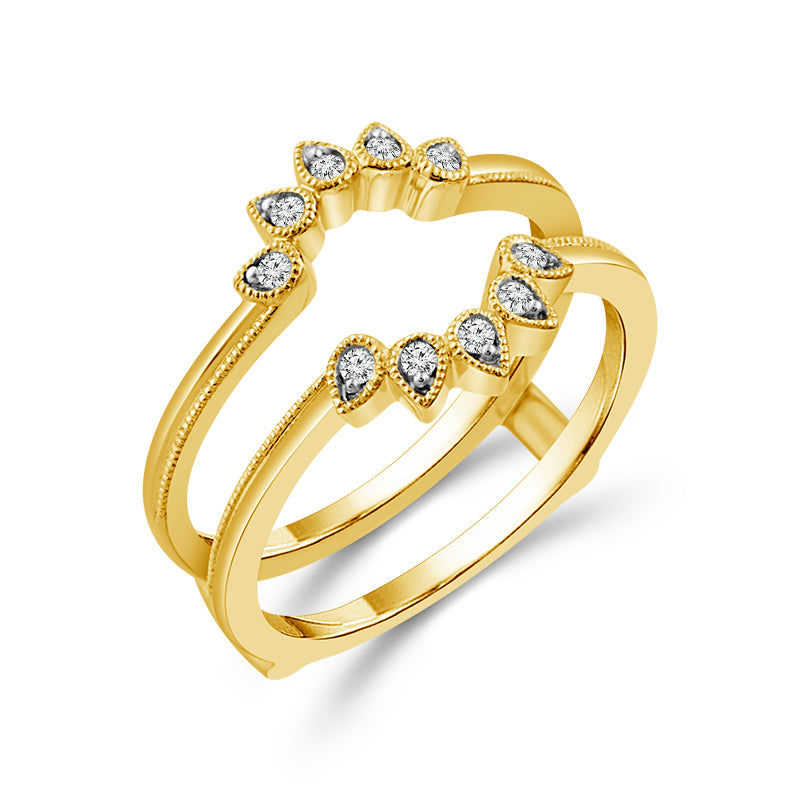 Diamond Enhancer Ring 0.105 ct tw 10k Yellow Gold