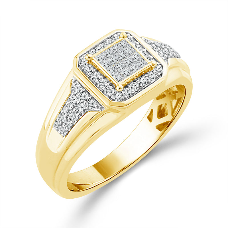 Diamond Mens Ring 0.5 ct tw 10k Yellow Gold