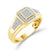 Diamond Mens Ring 0.5 ct tw 10k Yellow Gold