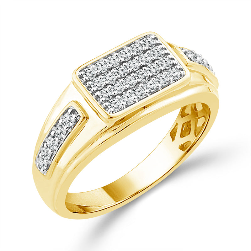 Diamond Mens Ring 0.5 ct tw 10k Yellow Gold