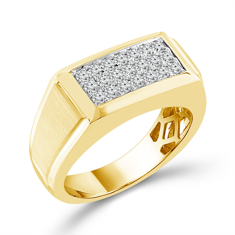 Diamond Mens Ring 0.5 ct tw 10k Yellow Gold