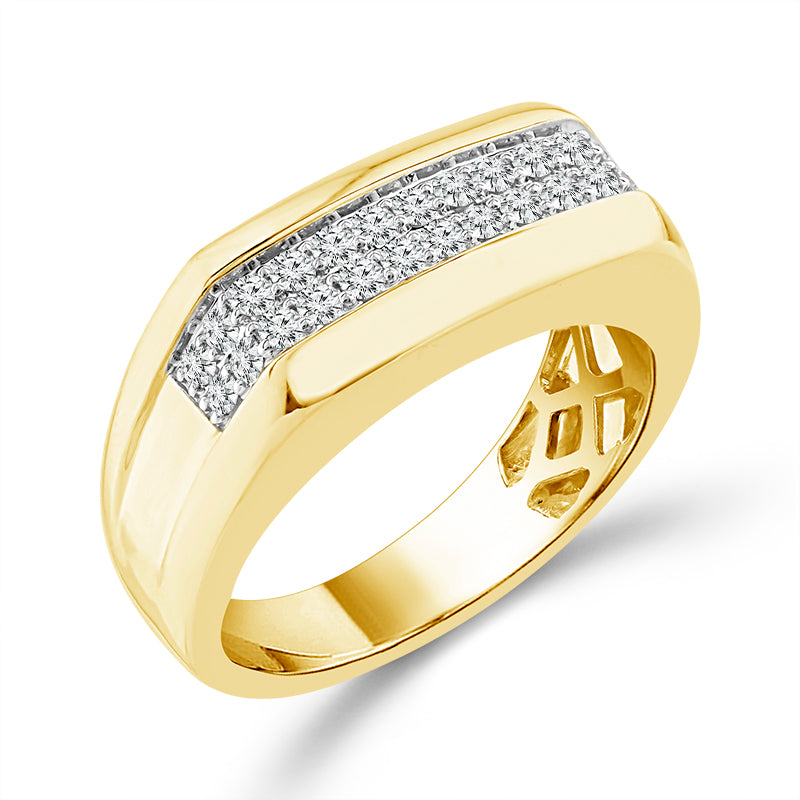 Diamond Mens Ring 0.5 ct tw 10k Yellow Gold