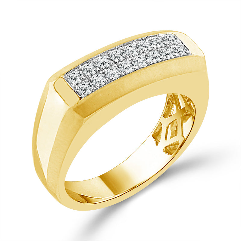 Diamond Mens Ring 0.5 ct tw 10k Yellow Gold