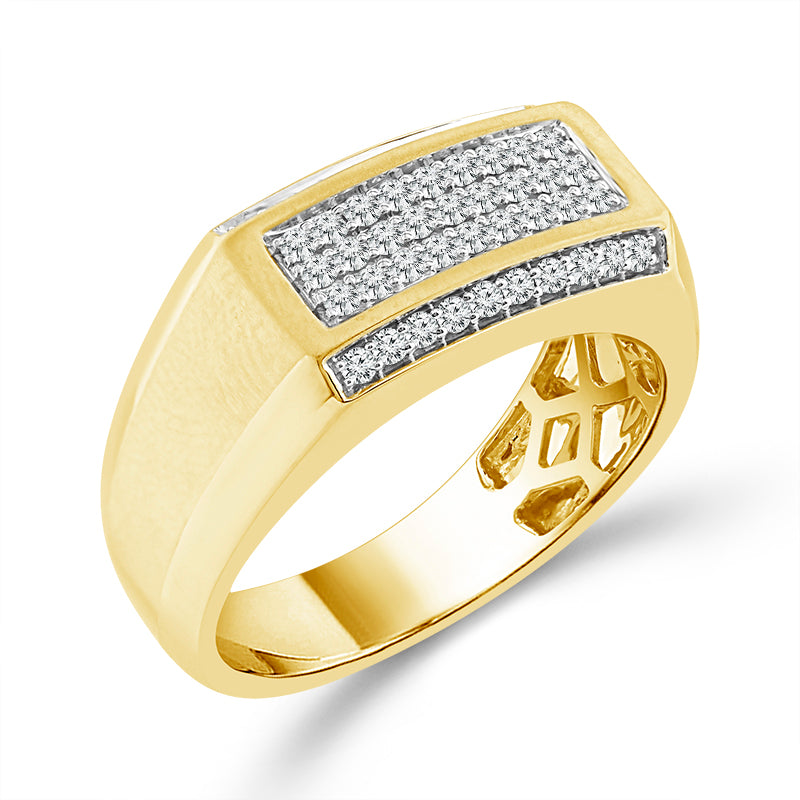 Diamond Mens Ring 0.5 ct tw 10k Yellow Gold